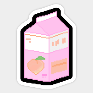 Peach Milk Pixel Sticker